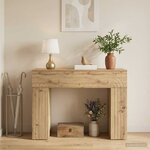 vidaXL Table basse Chêne artisanal 102 x 35 x 75 cm Bois d'ingénierie
