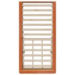 vidaXL Cadre de lit Brun cire 100 x 200 cm Pin massif