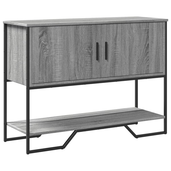 vidaXL Table console sonoma gris 100x35x74 5 cm bois d'ingénierie