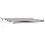 vidaXL Tissu de auvent Gris clair 450 × 300 cm Polyester