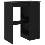 vidaXL Table de bar Chêne noir 90 x 47.5 x 103.5 cm Bois d'ingénierie