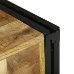 vidaXL Range-bouteilles 34.5 x 35 x 39 cm Bois massif de manguier rugueux