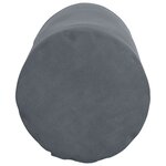 vidaXL Coussins d'accent 2 Pièces Gris foncé Ø 15 x 40 cm