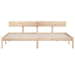 vidaXL Cadre de lit sans matelas bois massif