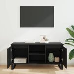 vidaXL Meuble TV Chêne noir 104 x 35 x 50 cm Bois d'ingénierie