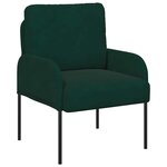 vidaXL Canapés avec coussin 55cm Vert foncé Contreplaqué