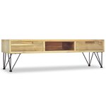 vidaXL Meuble TV 120x35x35 cm Teck massif