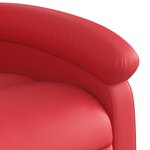 vidaXL Fauteuil inclinable électrique Rouge Similicuir