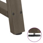 vidaXL Pieds de table à manger en forme de A 2 pièces 90 x (72-73) cm Acier