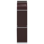 vidaXL Porte-bûches marron 80x45x190 cm acier galvanisé