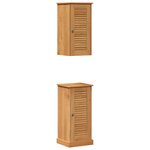 vidaXL Ensemble de mobilier de salle de bain avec étagère 2 Pièces