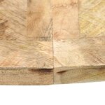 vidaXL Table à manger Rond 120x76 cm Bois de manguier massif