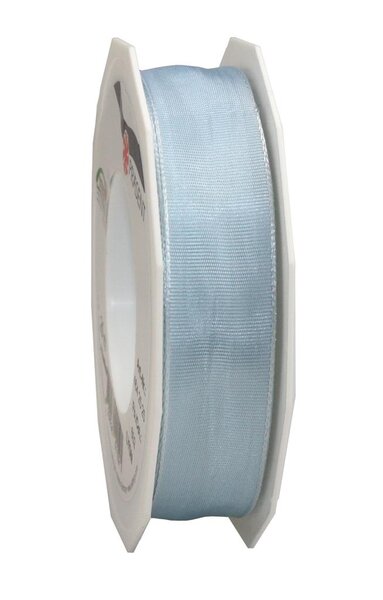 Ruban de soie acetat laitonné lyon 25-m-rouleau 25 mm bleu ciel