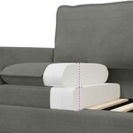 vidaXL Ensemble de Canapés 2 Pièces Gris clair Tissu