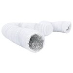 vidaXL Conduit de ventilation aluminium et PVC 6 m Ø12 5 cm