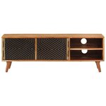vidaXL Meuble TV 112x30x40 cm bois d'acacia massif