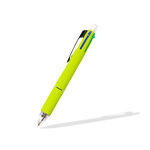 Stylo-bille 5 en 1 pointe 0.5mm trait 0.7mm rétractable 4 couleurs porte-mine 0.5mm gomme LIDERPAPEL