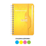 Carnet répertoire reliure spirale format 9x14 cm 100 pages petits carreaux papier 90g Calligraphe