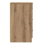 vidaXL Cabinet de chevet avec tiroir chêne artisanal 38 x 38 x 66 cm