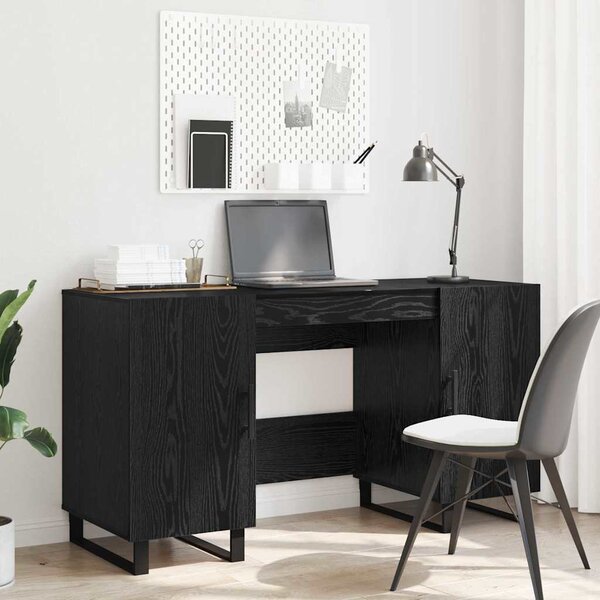 Support D'imprimante En Bois Chêne Noir VidaXL - 40x32 Cm, Rangement Bureau