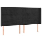 vidaXL Sommier à lattes de lit matelas et LED Noir 200x200 cm Velours