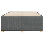 vidaXL Cadre de lit sans matelas gris foncé 120x190 cm tissu