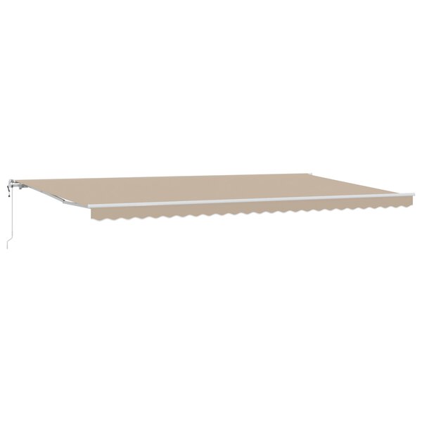 vidaXL Auvent Rétractable Beige Beige 600 × 300 cm Beige