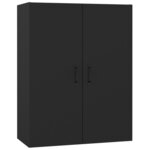 vidaXL Armoire suspendue Noir 69 5x34x90 cm Bois d'ingénierie