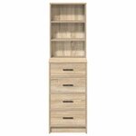 vidaXL Haut Armoire Chêne sonoma 40 x 41 x 135 cm Bois d'ingénierie