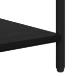 vidaXL Table de chevet 2 Pièces Chêne noir 40 x 40 x 50 cm