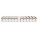 vidaXL Cadre de lit sans matelas blanc 140x190 cm bois de pin massif