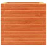 vidaXL Jardinière cire marron 50x50x46 cm bois de pin massif