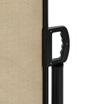 vidaXL Auvent latéral rétractable beige 160x500 cm