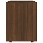 vidaXL Armoire roulante Chêne marron 60x53x72 cm Bois d'ingénierie
