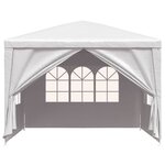 vidaXL Tente de réception 3 x 3 m Blanc