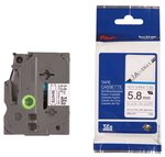 Ruban hse-211 thermo rectractable 5 8 mm x 1 5 m noir / blanc brother