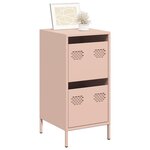 vidaXL Buffet rose 35x39x73 5 cm acier laminé à froid
