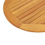 vidaXL Plateau de table Marron 120 x 70 x 2 cm Bois d'acacia massif