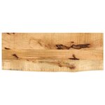 vidaXL Dessus de table 80x30x3 8 cm bord vif bois massif manguier brut
