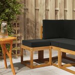 vidaXL Banc de jardin Bois d'Acacia Massif Naturel