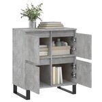 vidaXL Buffet Gris béton 60x35x70 cm Bois d'ingénierie