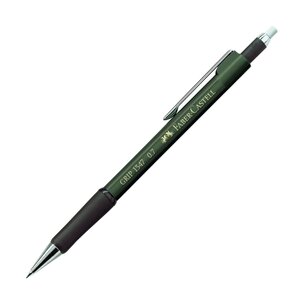 Porte-mines GRIP 1347 Diam 0 7 mm avec gomme extra longue Vert métallique FABER-CASTELL