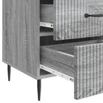 vidaXL Cabinet de chevet avec tiroir Sonoma gris 43 x 41 x 66 5 cm