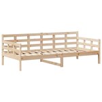 vidaXL Lit de jour avec toit sans matelas 90x200 cm bois massif
