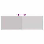 vidaXL Auvent latéral rétractable de patio 200x600 cm Gris