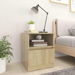 vidaXL Table de chevet chêne sonoma 40x40x50 cm bois d'ingénierie