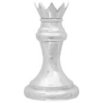 vidaXL Sculptures 2 Pièces Argent Aluminium