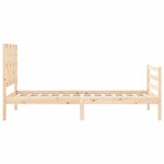 vidaXL Cadre de lit sans matelas 90x200 cm bois massif