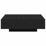 vidaXL Table basse Chêne noir 100 x 100 x 31 cm Bois d'ingénierie