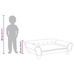 vidaXL Canapé pour enfants rose 70x45x26 cm velours